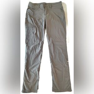 Eddie Bauer Travex Gray Hiking Pants Size 8 Convertible Roll Tab Lightweight